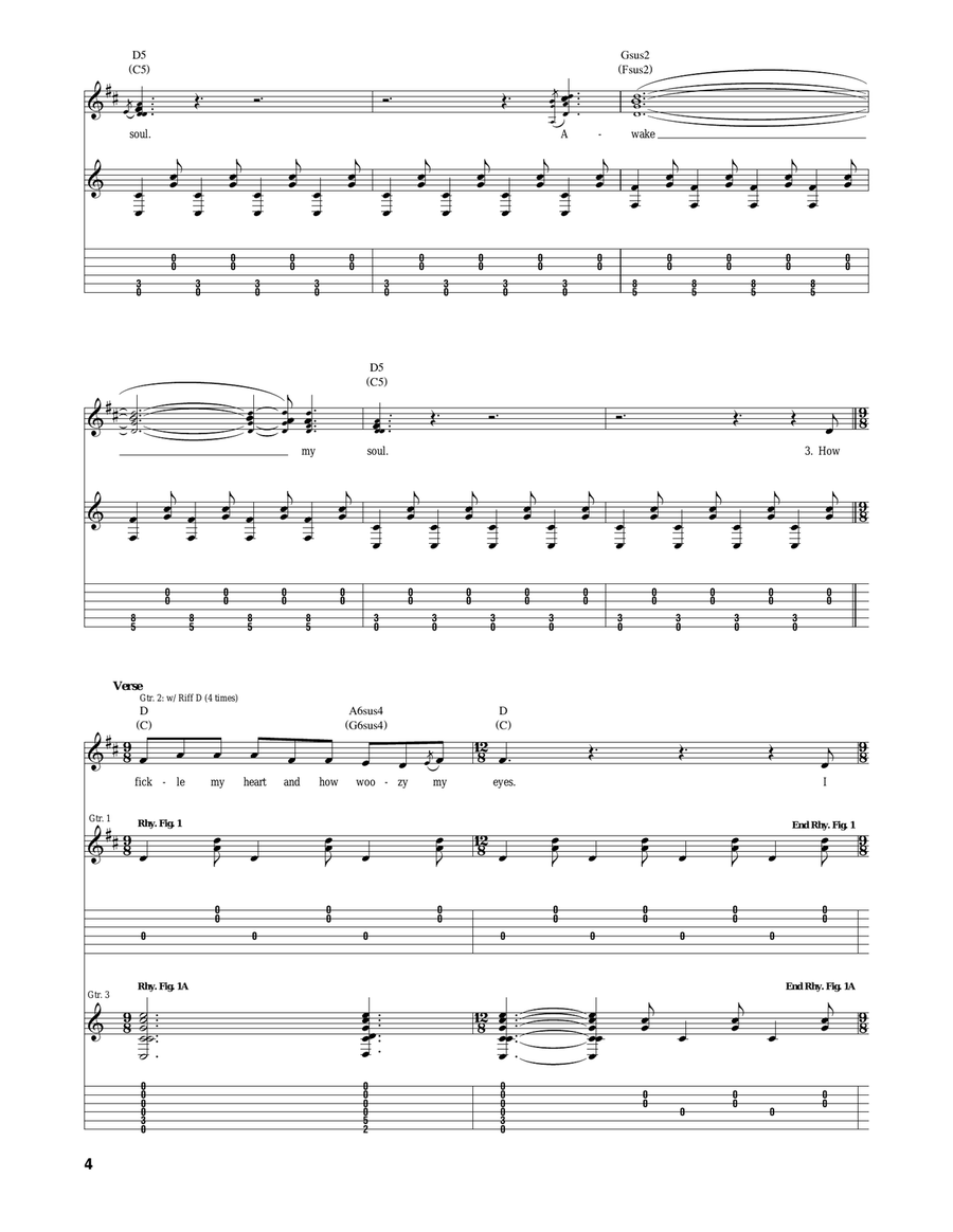 Awake My Soul Awake My Soul Acoustic Guitar scores gallery preview page 4
