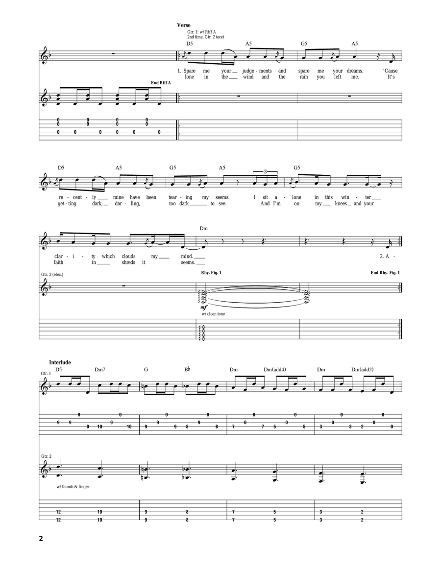 Thistle And Weeds Thistle And Weeds Acoustic Guitar scores gallery preview page 2