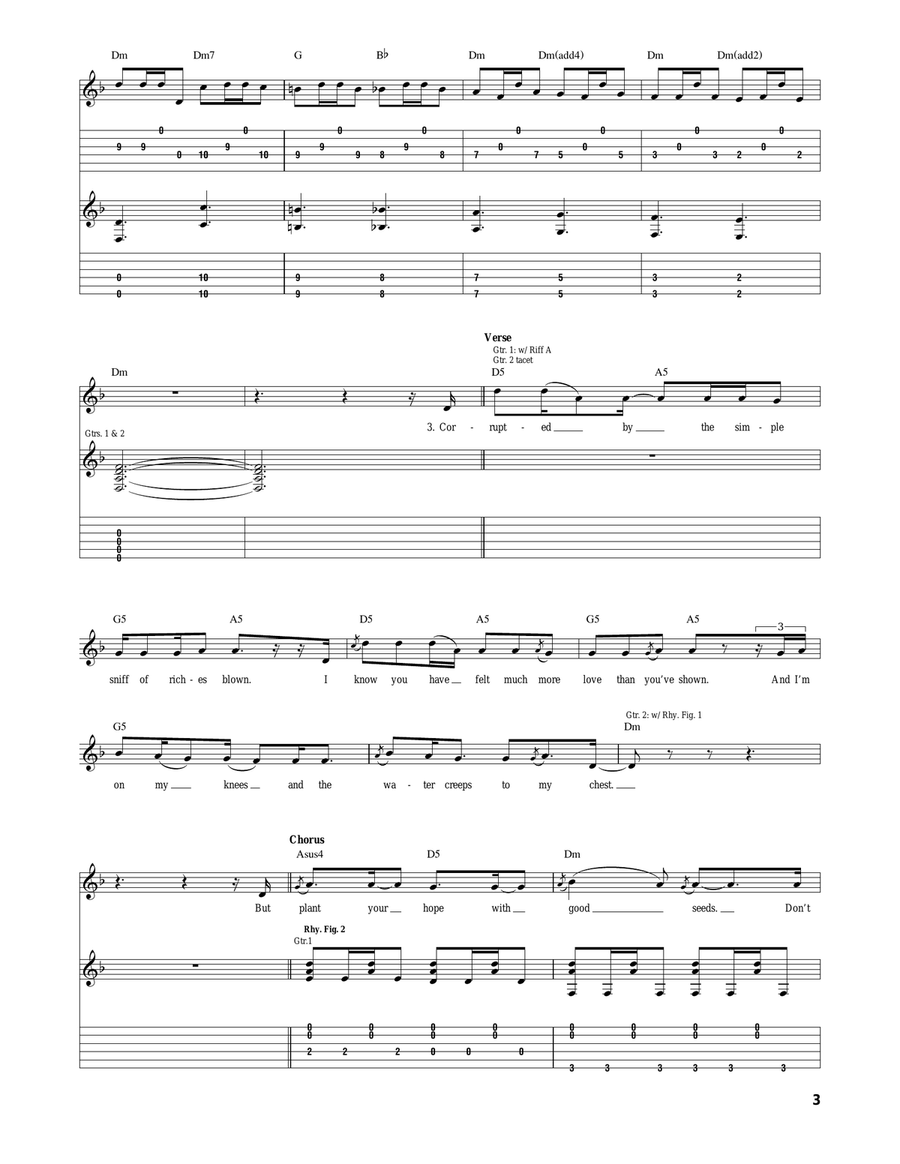 Thistle And Weeds Thistle And Weeds Acoustic Guitar scores gallery preview page 3