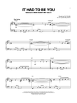 It Had To Be You [Jazz version] (arr. Brent Edstrom)
