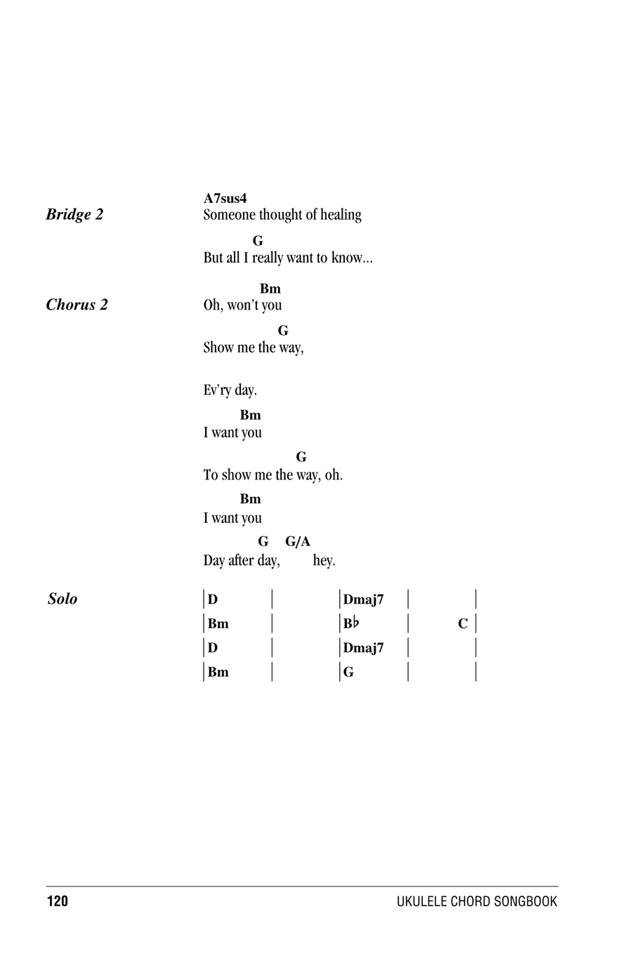 Show Me The Way Show Me The Way Ukulele scores gallery preview page 3