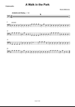 A Walk in the Park Complete parts for Beginner String Orchestra