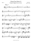 I SING THE MIGHTY POWER OF GOD (Horn Quartet #1)