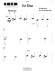 Fur Elise - Primer Level (Pre-Reading)