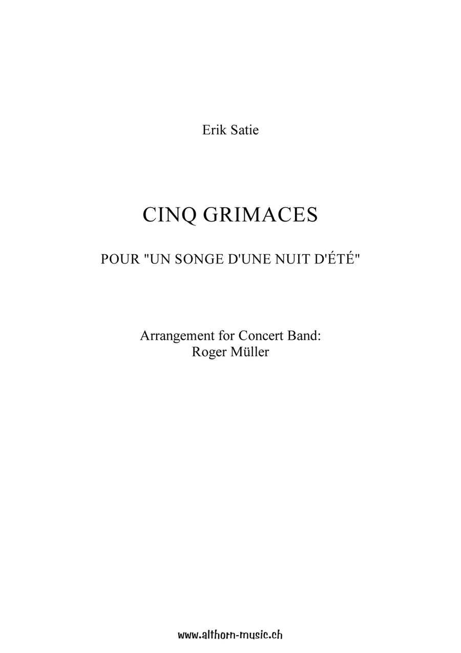Cinq Grimaces Cinq Grimaces Concert Band scores gallery preview page 2