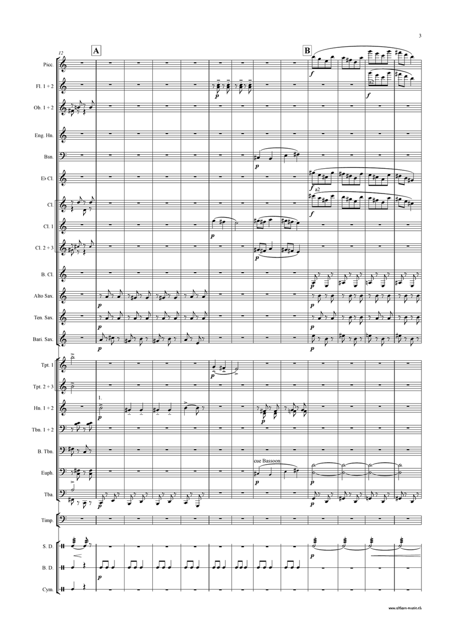 Cinq Grimaces Cinq Grimaces Concert Band scores gallery preview page 4