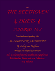 The Beethoven Duets For Saxophone Scherzo No. 3