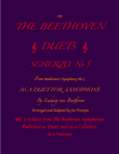 The Beethoven Duets For Saxophone Scherzo No. 5