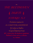 The Beethoven Duets For Saxophone Scherzo No. 8