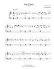 Erie Canal - for easy piano