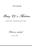 DIARY OF A MADMAN - suite for piano
