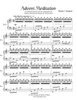 Advent Meditation (piano score)
