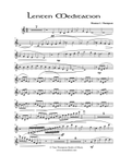 Lenten Meditation (violin score)