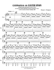 Celebration on EASTER HYMN (piano score)