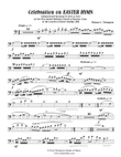 Celebration on EASTER HYMN (trombone 1 score)