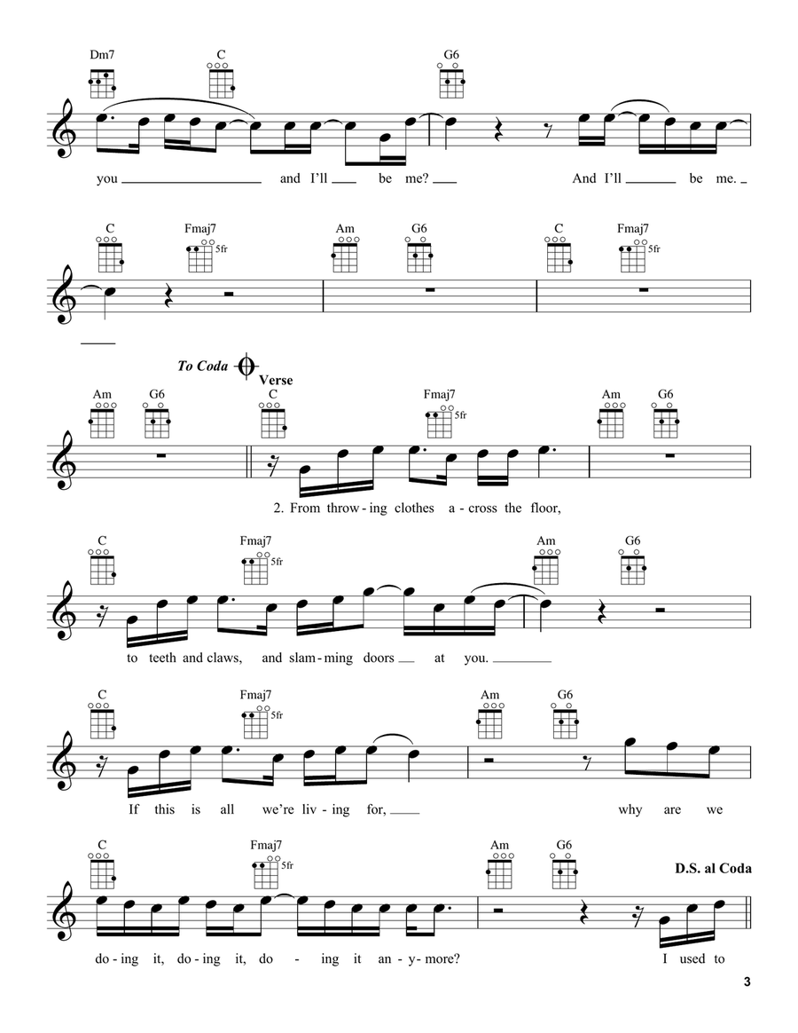 Let It Go Let It Go Ukulele scores gallery preview page 3