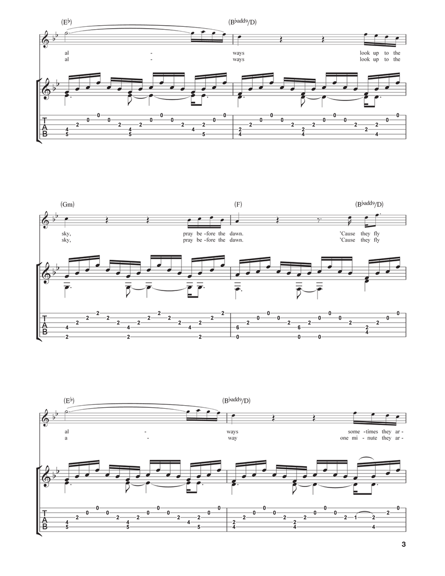 O O Acoustic Guitar scores gallery preview page 3