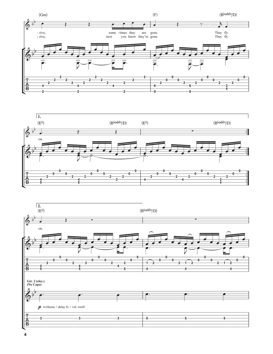 O O Acoustic Guitar scores gallery preview page 4