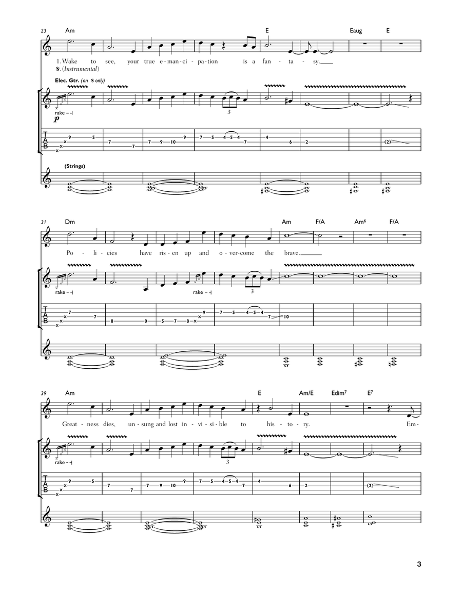 Supremacy Supremacy Acoustic Guitar scores gallery preview page 3