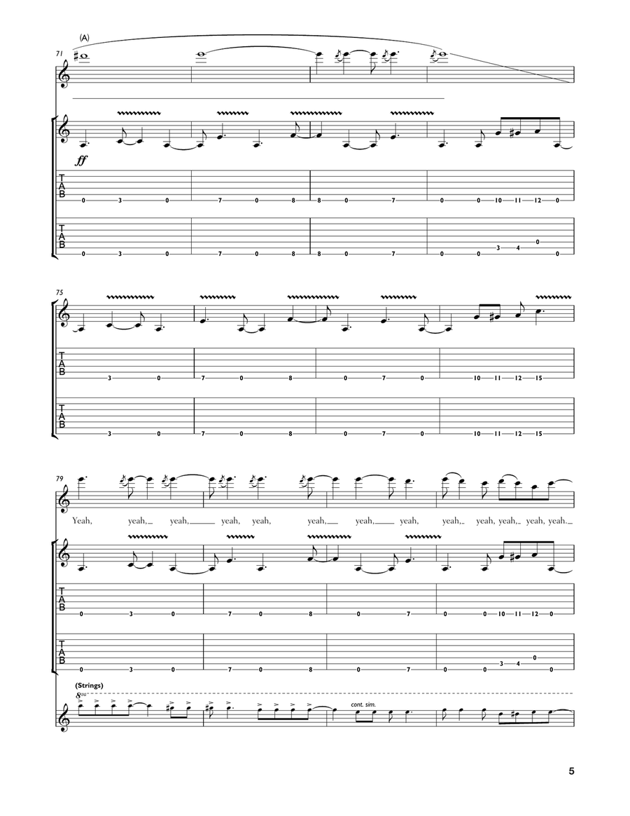 Supremacy Supremacy Acoustic Guitar scores gallery preview page 5