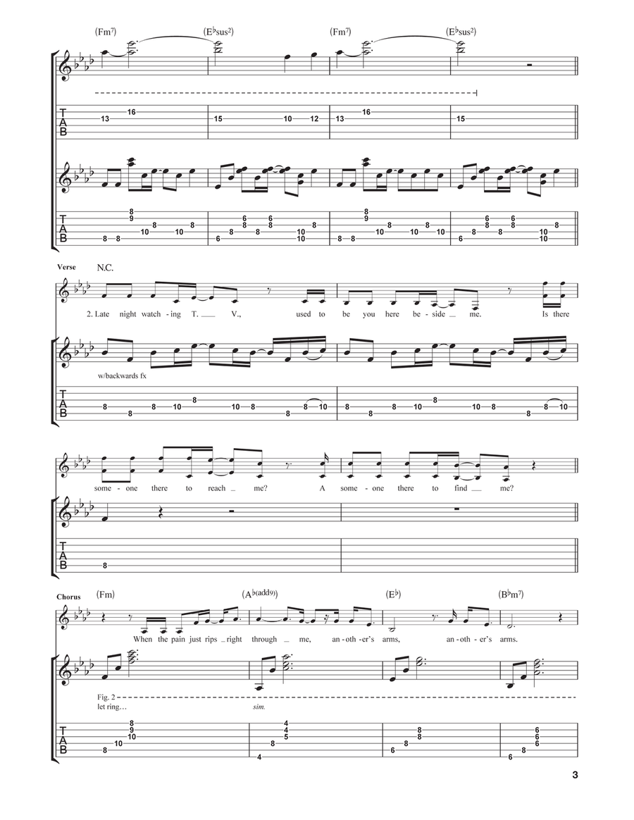 Another's Arms Another's Arms Acoustic Guitar scores gallery preview page 3