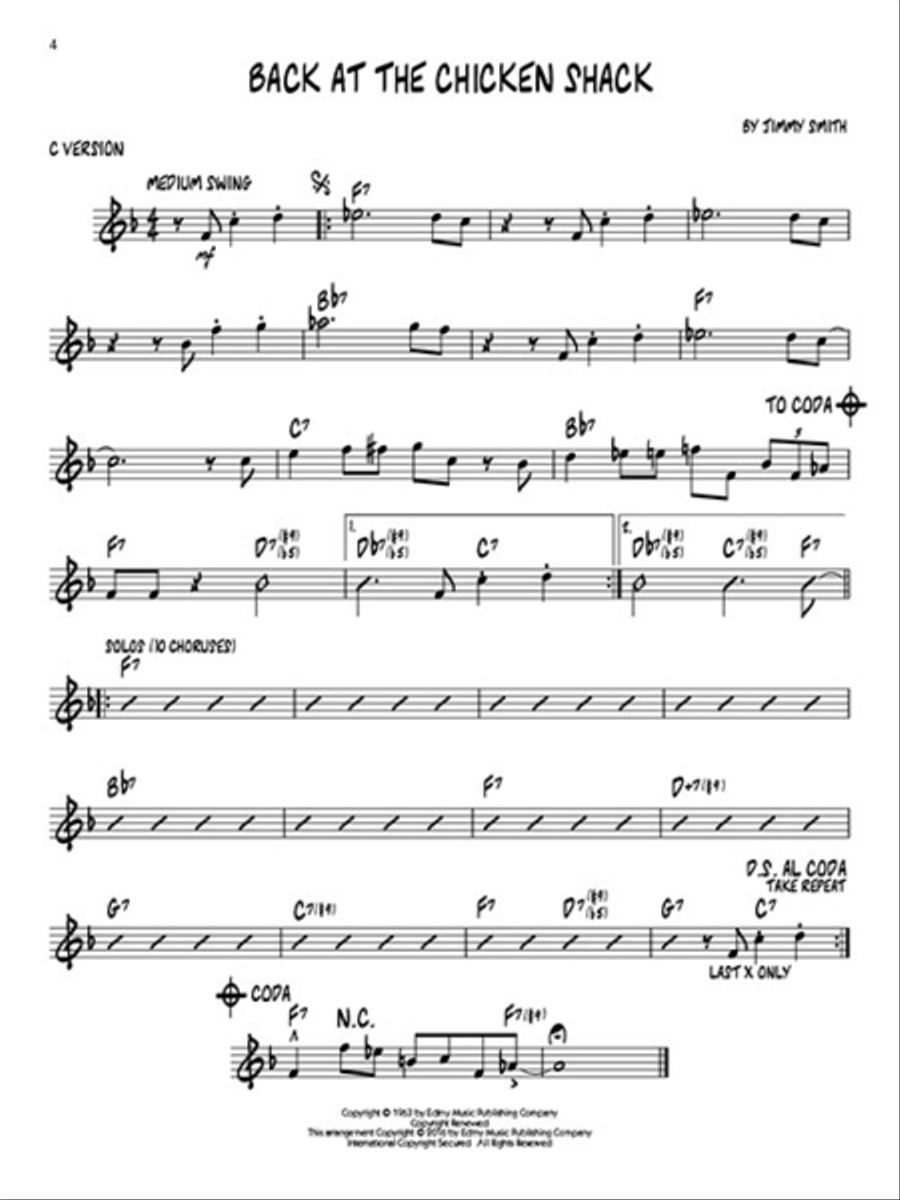 Jimmy Smith C Instrument scores gallery preview page 3