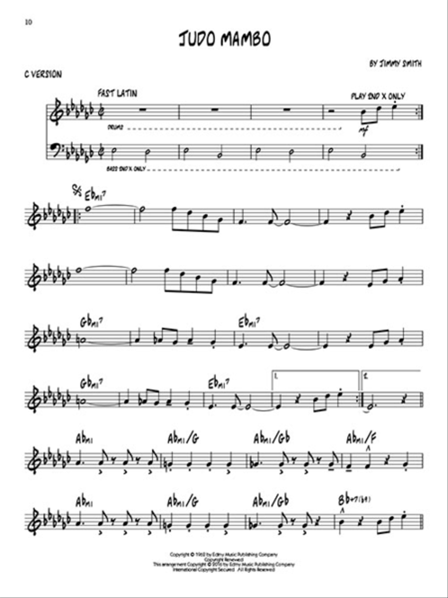 Jimmy Smith C Instrument scores gallery preview page 4