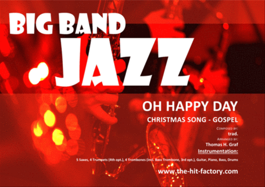 Oh happy day - Christmas Song - Gospel - Big Band Jazz Ensemble scores gallery preview page 1