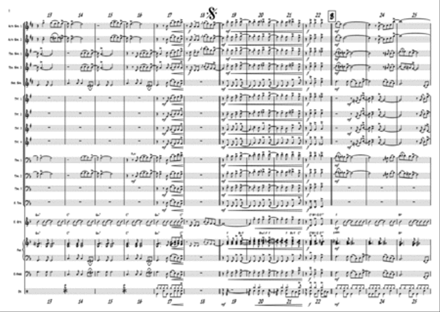 Oh happy day - Christmas Song - Gospel - Big Band Jazz Ensemble scores gallery preview page 3