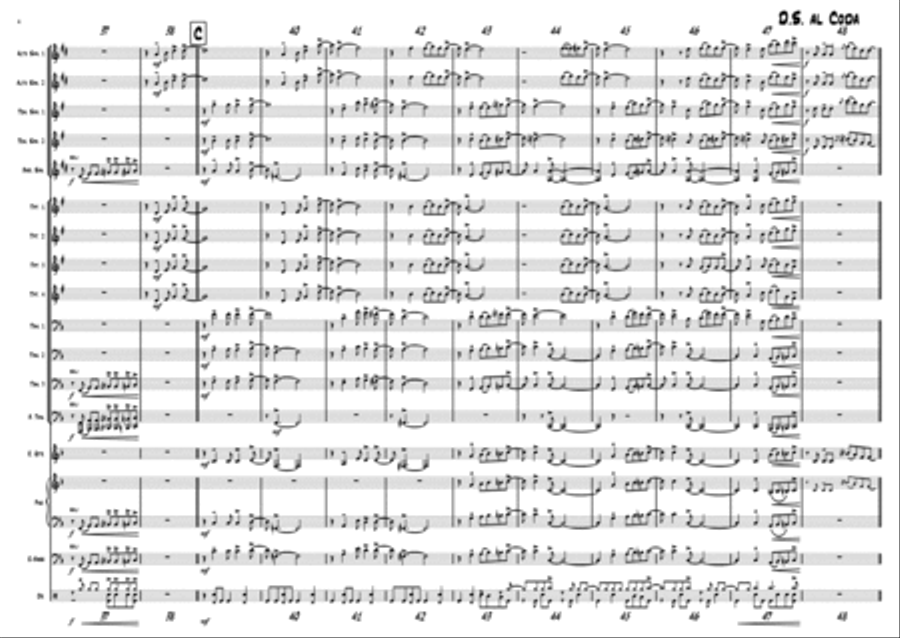 Oh happy day - Christmas Song - Gospel - Big Band Jazz Ensemble scores gallery preview page 5
