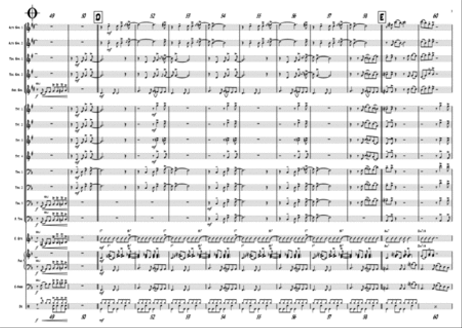 Oh happy day - Christmas Song - Gospel - Big Band Jazz Ensemble scores gallery preview page 6