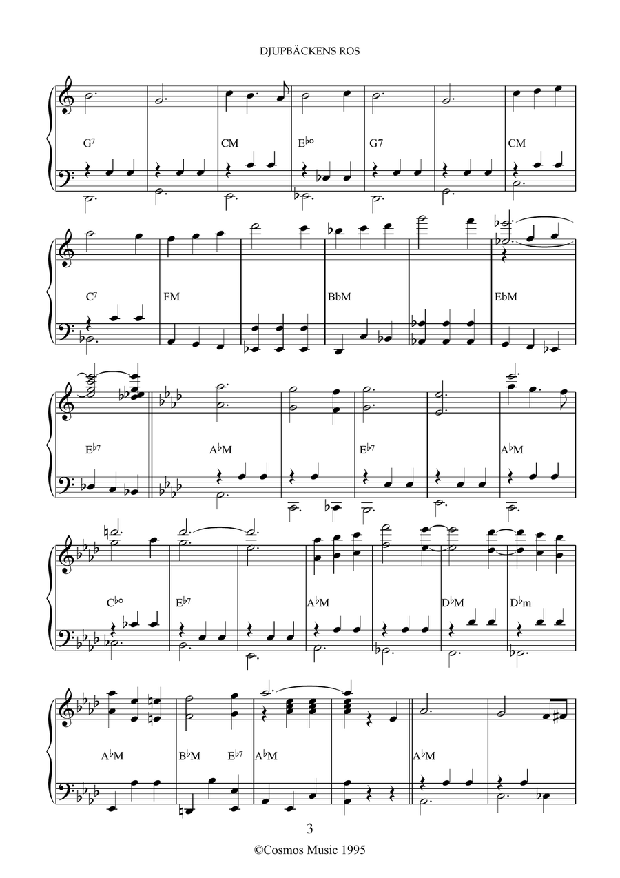 Djupbäckens Ros Accordion scores gallery preview page 3