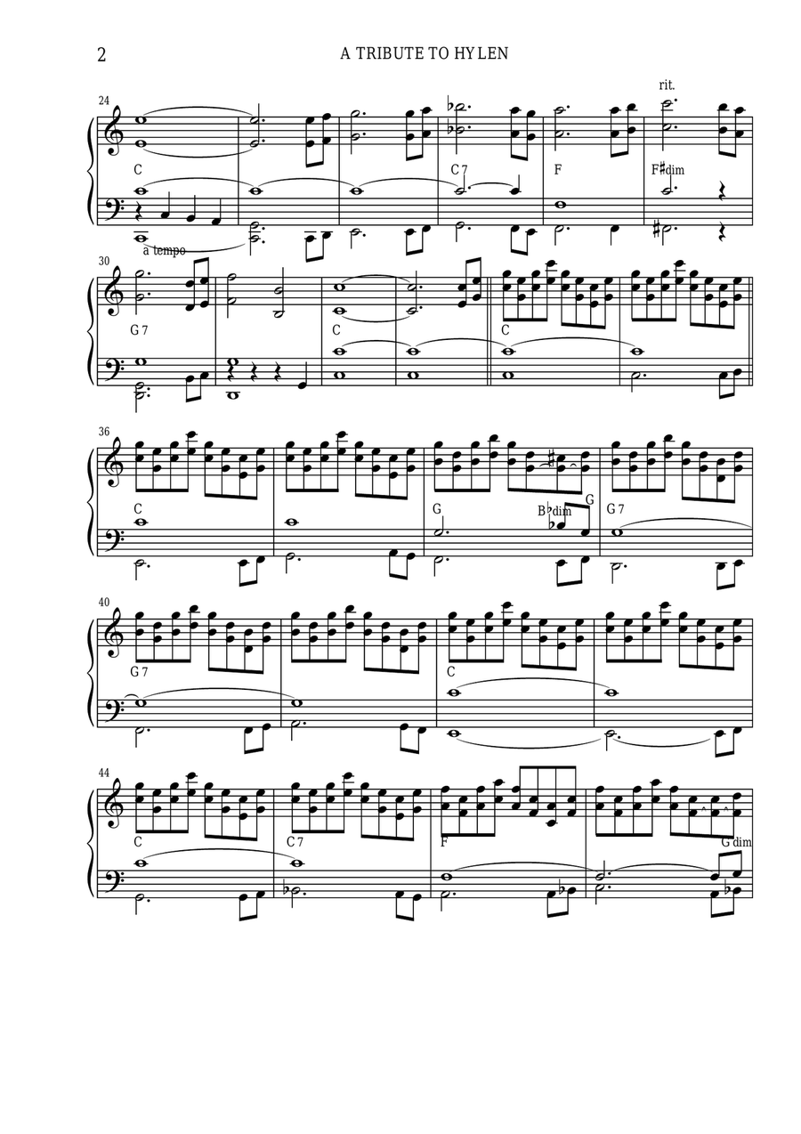 A Tribute To Hyle'n Accordion scores gallery preview page 2