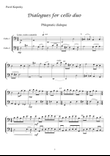 PHLEGMATIC _ 1st part of Dialogues for cello duo