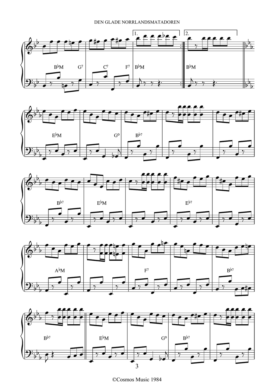 The Happy Matador from the North Accordion scores gallery preview page 3