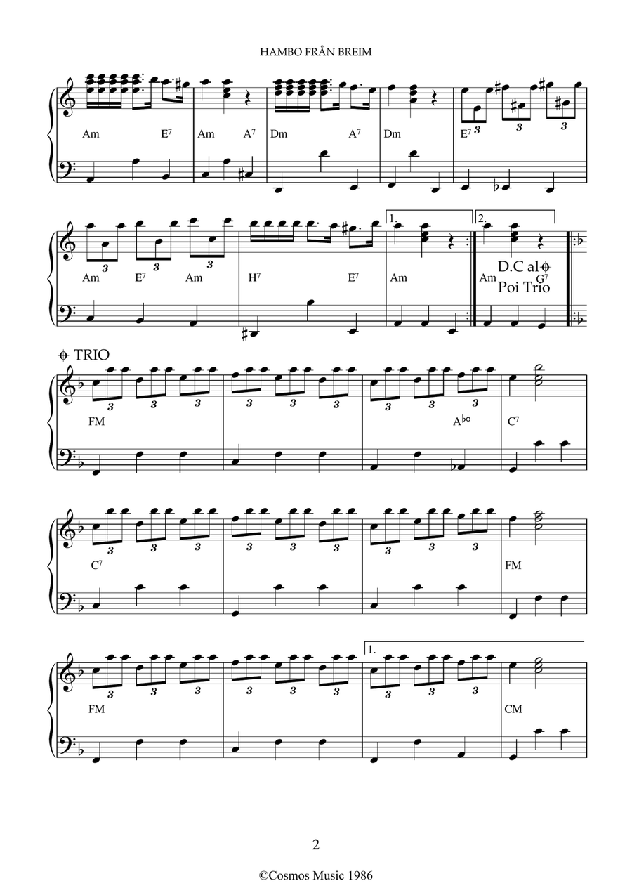 Hambo from Breim Accordion scores gallery preview page 2