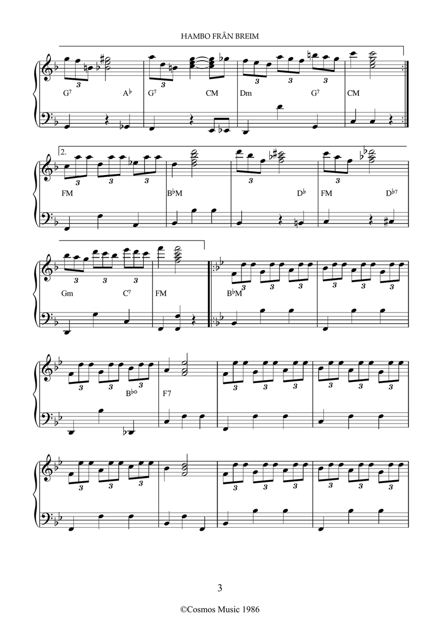 Hambo from Breim Accordion scores gallery preview page 3