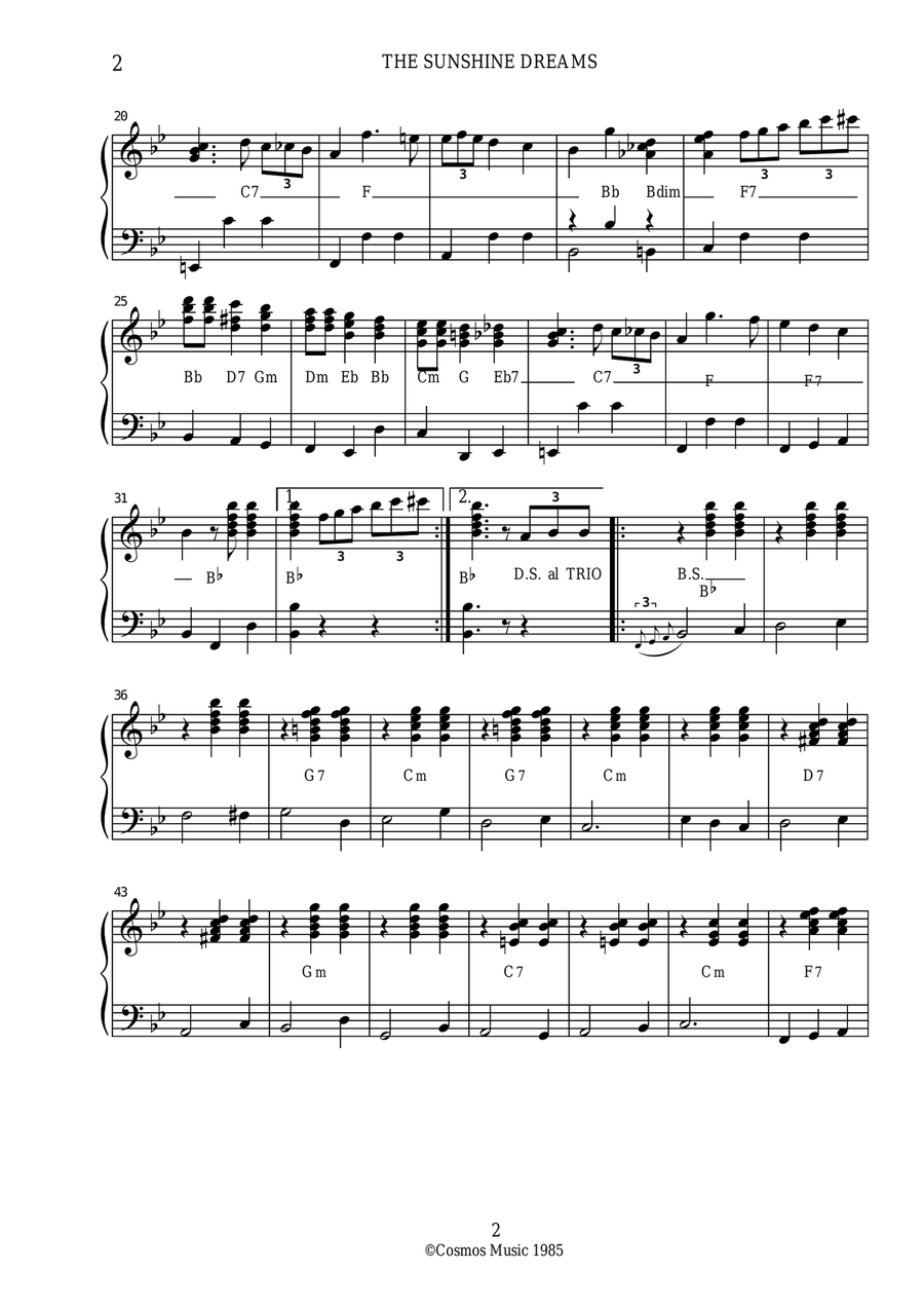 SUNSHINE DREAMS Accordion scores gallery preview page 2