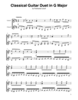 Classical Guitar Duet in G Major