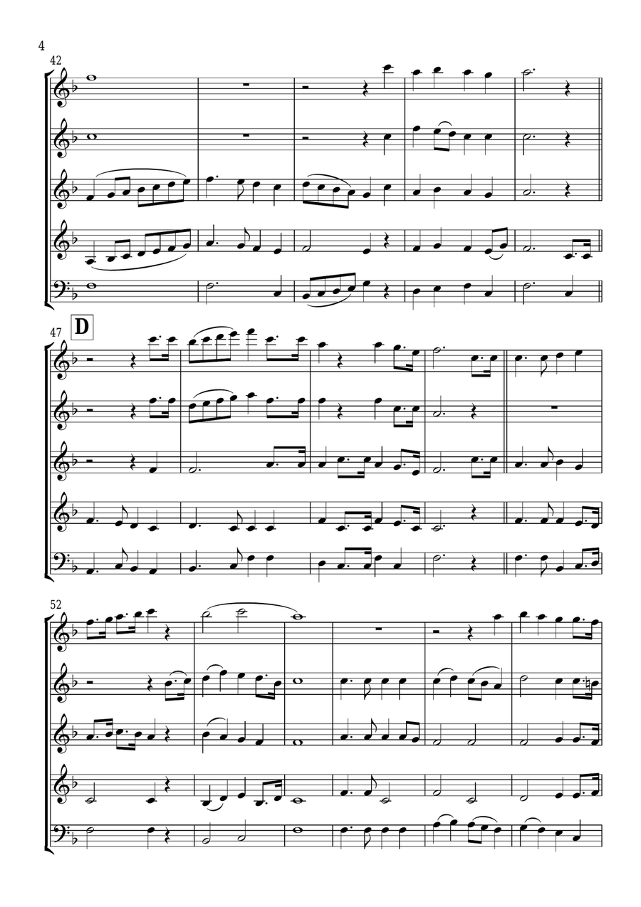 American Revolution Medley Woodwind Quintet scores gallery preview page 5