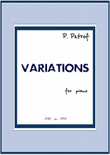 Variations for piano