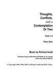 Thoughts, Conflicts, and a Contemplation or Two