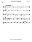 February Sunlight (Wind Orchestra Parts)
