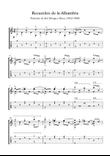 Recuerdos de la Alhambra no tremolo version