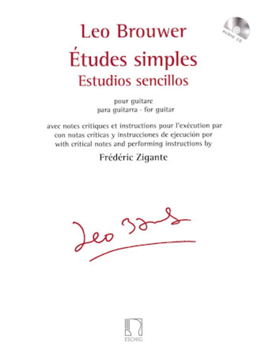 Études simples for Guitar Acoustic Guitar scores gallery preview page 1