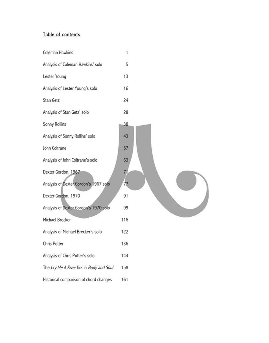 Body & Soul - The Evolution of a Tenor Sax Standard Tenor Saxophone scores gallery preview page 2