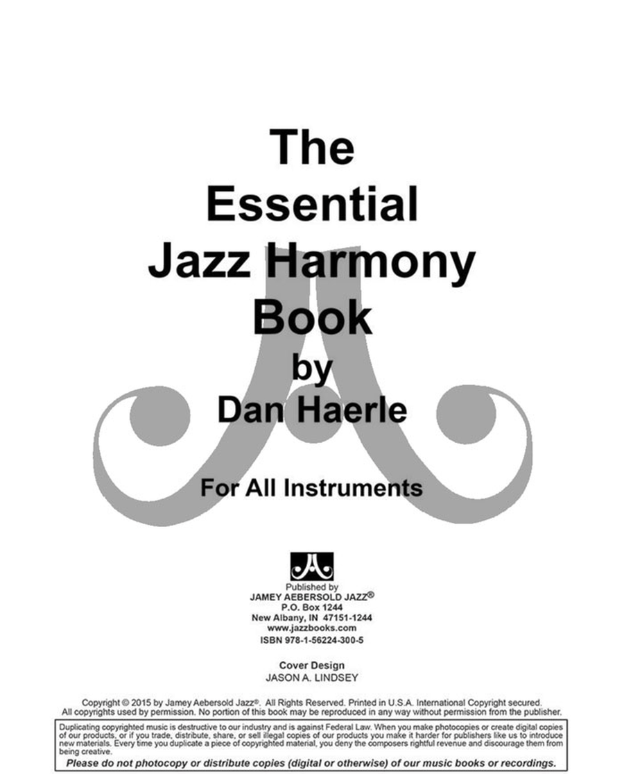 Essential Jazz Harmony Essential Jazz Harmony Collection / Songbook scores gallery preview page 2