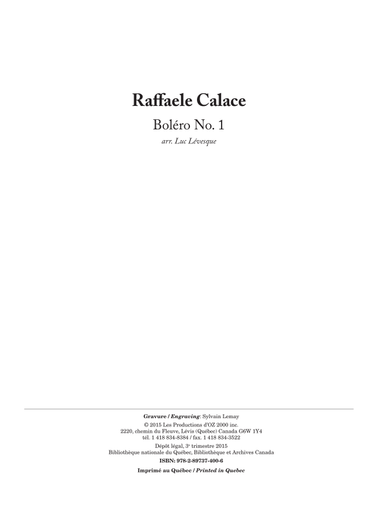 Boléro No. 1