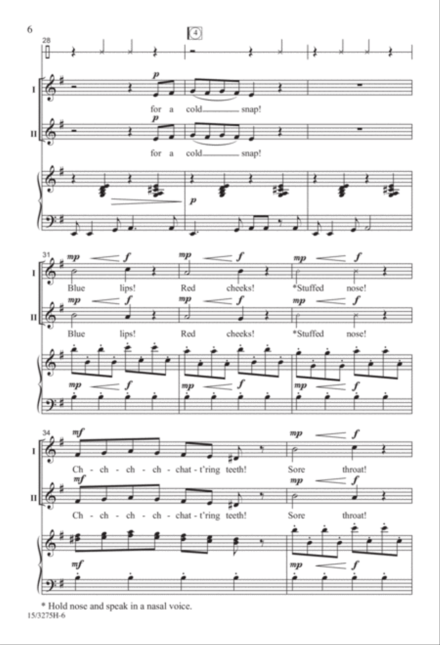 Cold Snap Cold Snap 2-Part scores gallery preview page 5