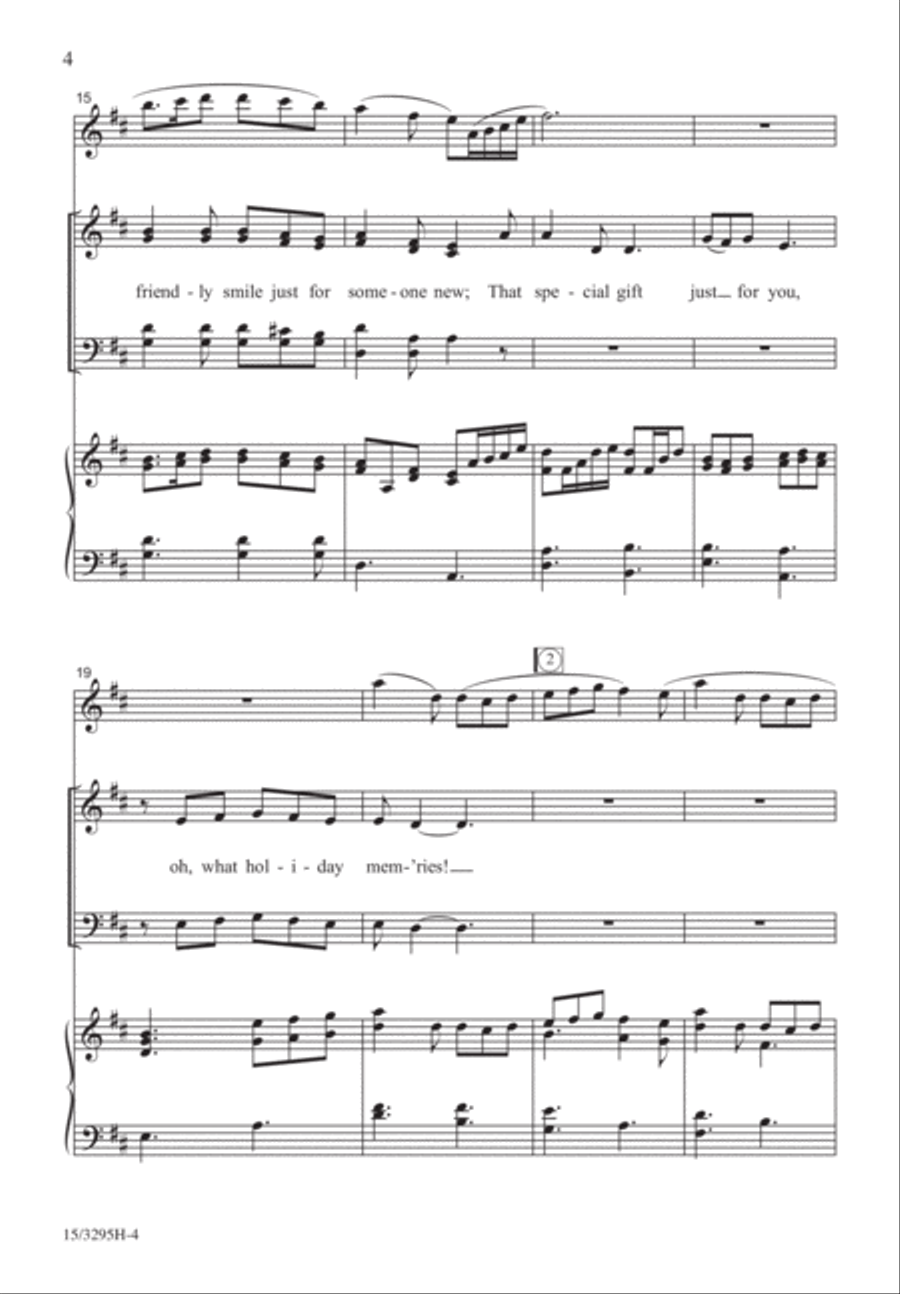 Holiday Memories Holiday Memories 4-Part scores gallery preview page 4